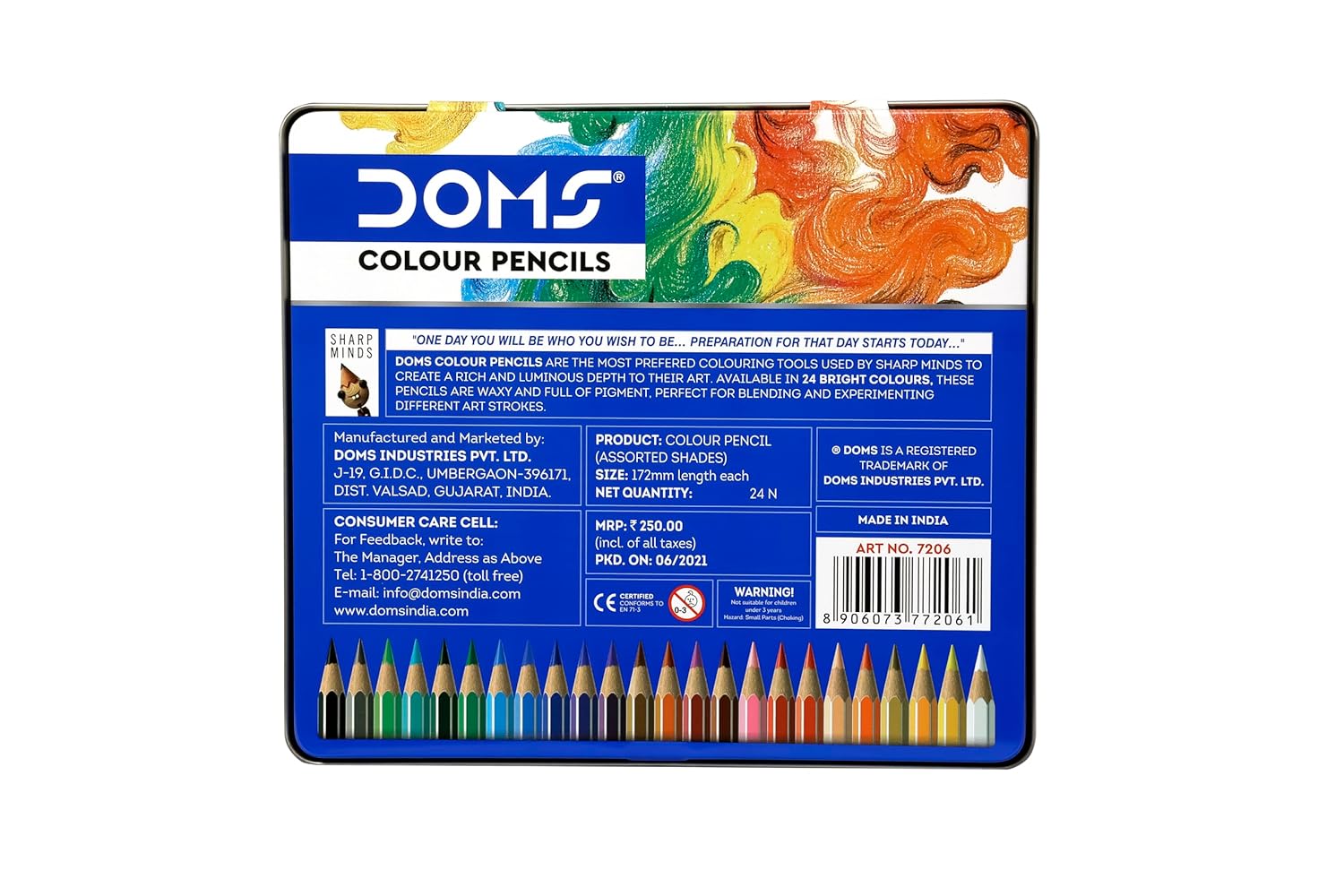 DOMS 24 Super Soft Color Pencils: Smooth Blending, Non-Toxic Art Kit