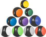 Gorilla Sports Rubber Medicine Ball for Strength and Fitness Training