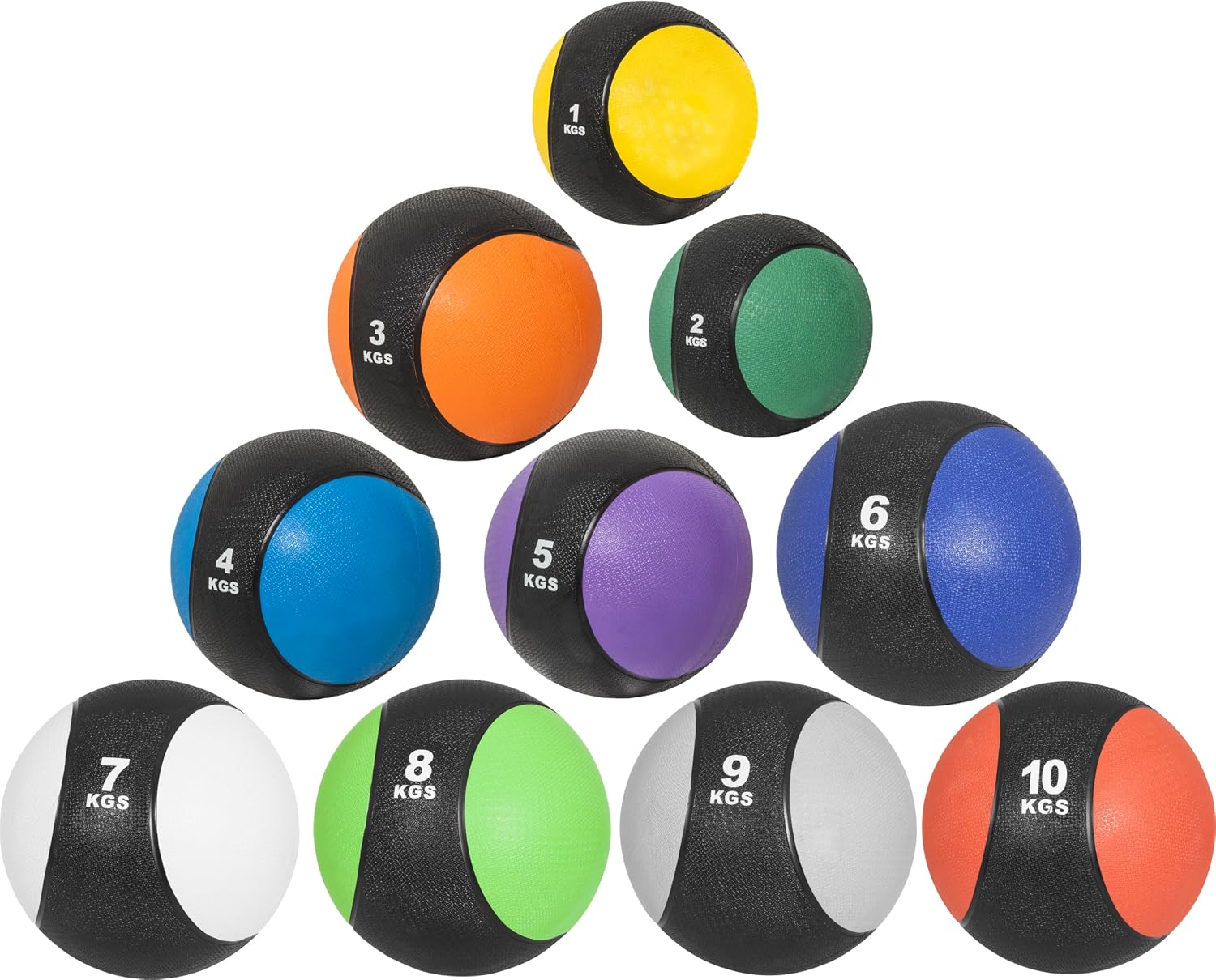 Gorilla Sports Rubber Medicine Ball for Strength and Fitness Training