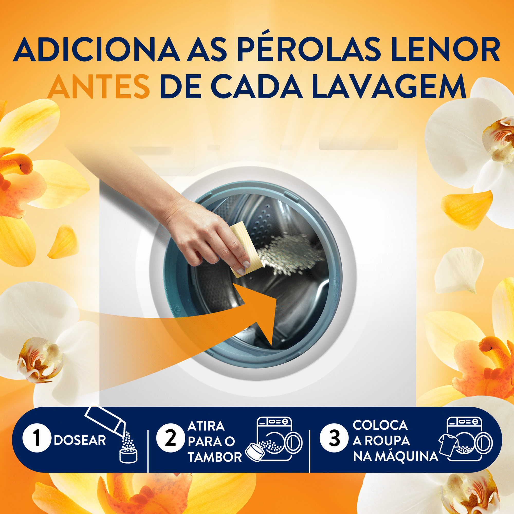 Lenor Orquídea Dourada Laundry Scent Booster Beads 195g