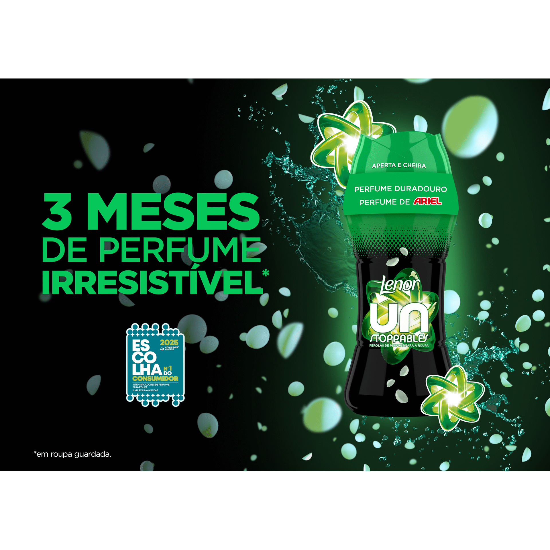 Lenor Unstoppables Ariel Laundry Scent Booster Pearls 495g