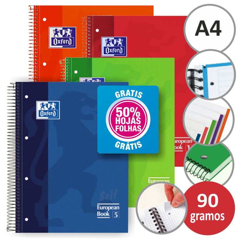 Oxford A4 Quadriculated Refill Paper 100 Sheets 21x29.7cm