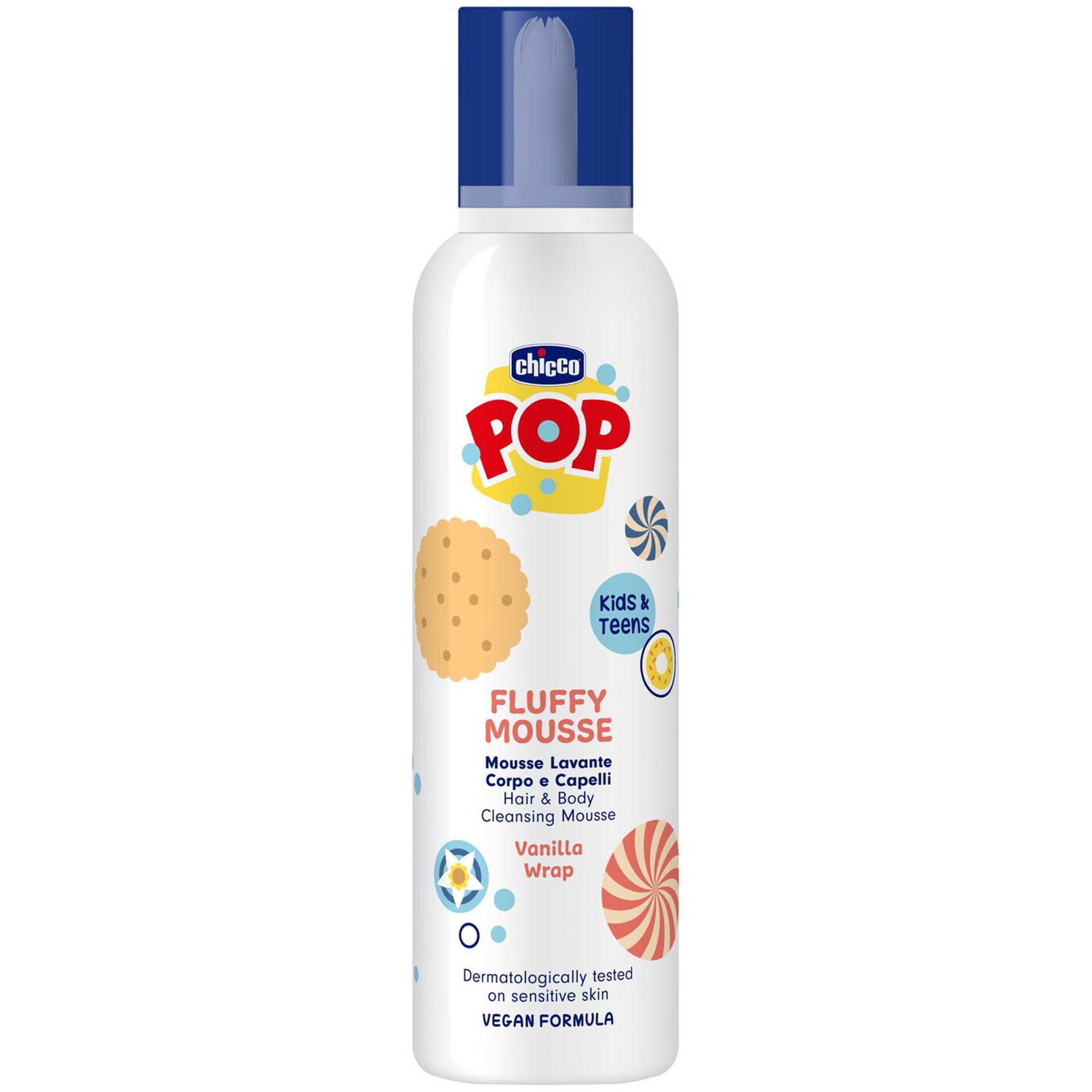 Chicco Pop Fluffy Mousse Vanilla Kids Cleansing Foam 200ml