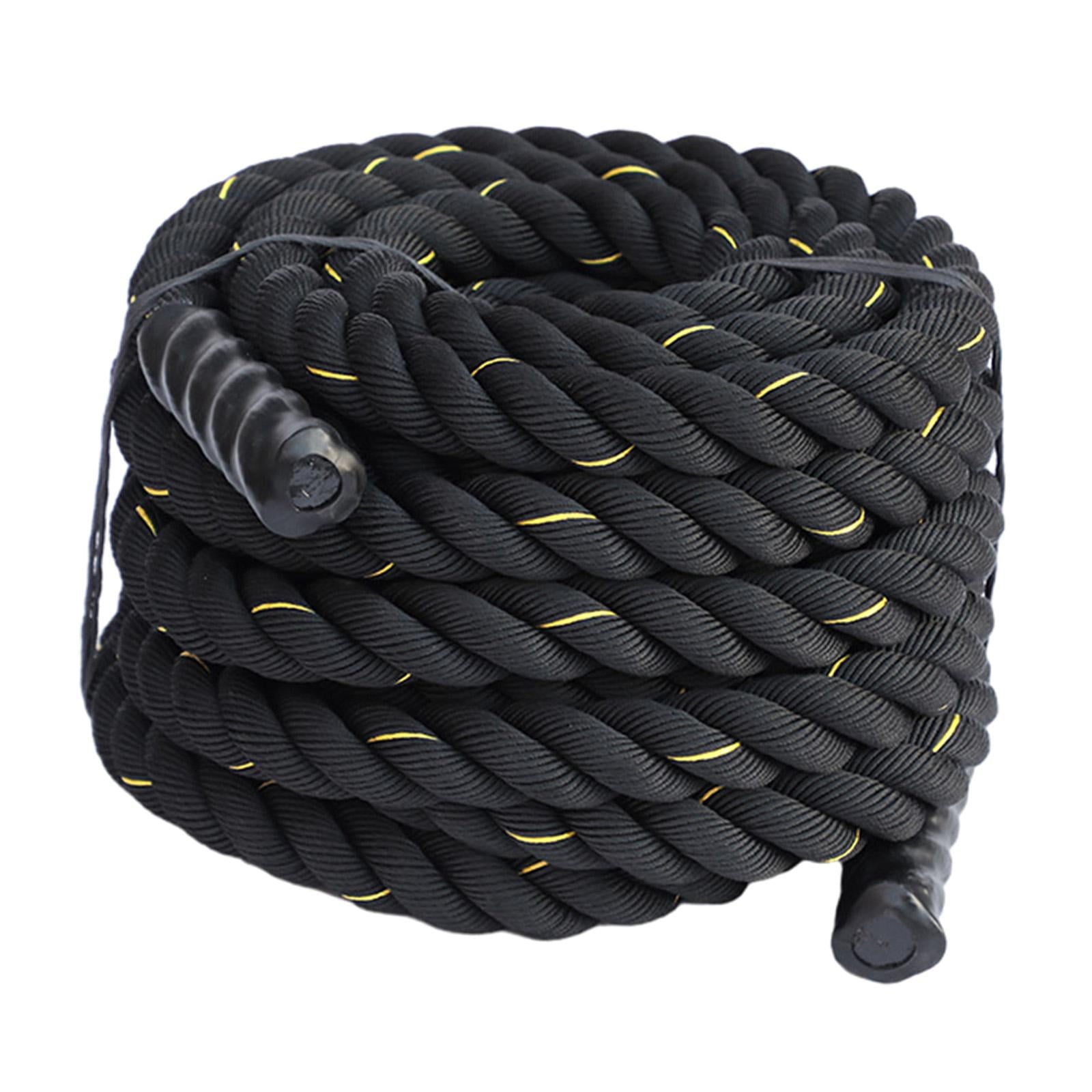 Amleso 9.8ft Polyester Battle Rope Heavy Exercise Training Black