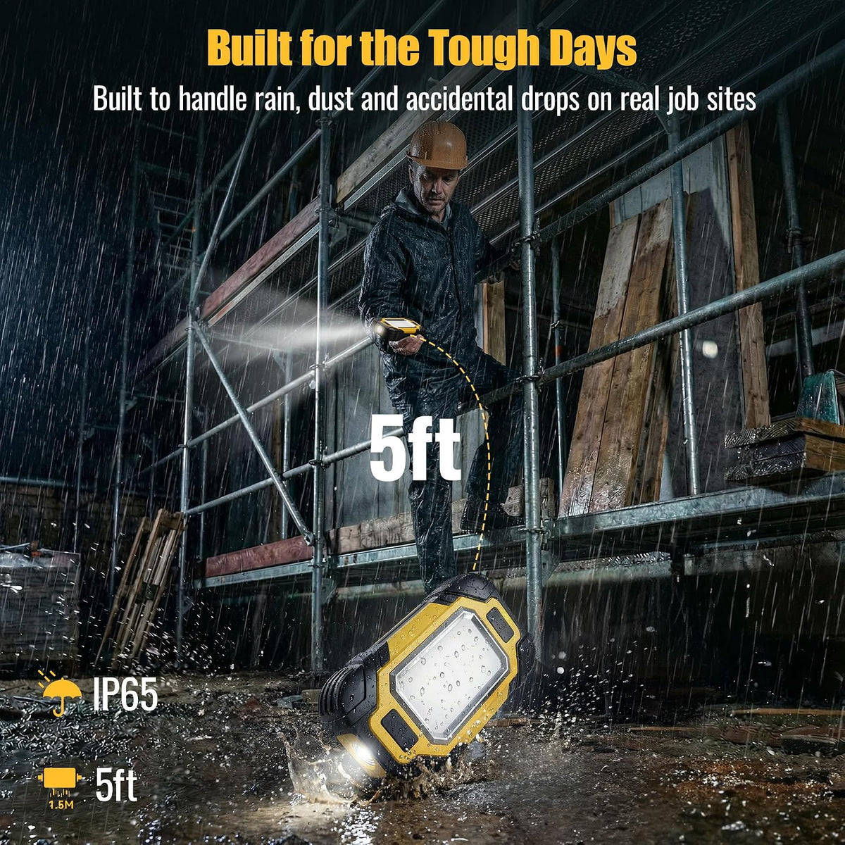Truvatronix Rechargeable COB LED Magnetic Work Light ZD002