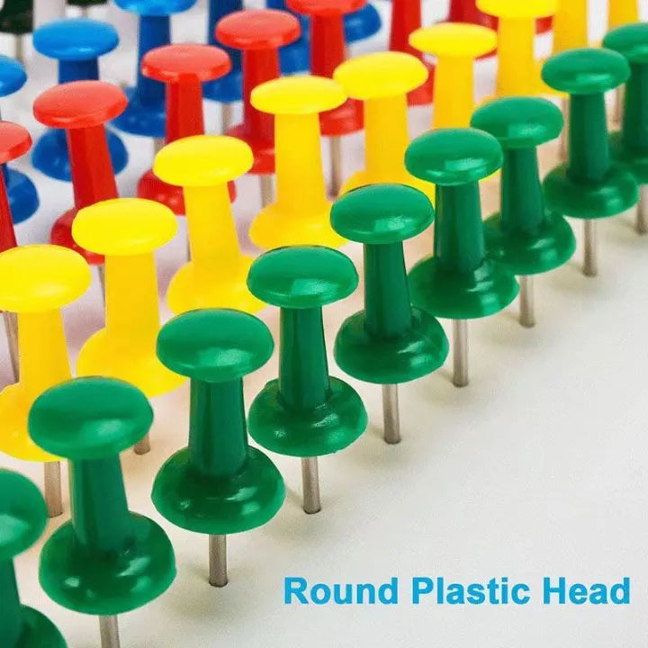 Large I-Shaped Push Pins Office Stationery Set 100pcs/Box