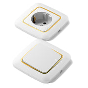 Mordio F200 Gold Electroplated Ring EU Wall Socket 16A