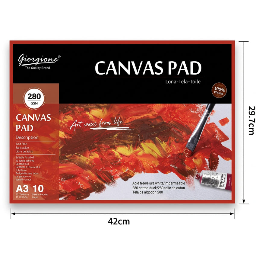 Giorgione Canvas Pad A3 280GSM