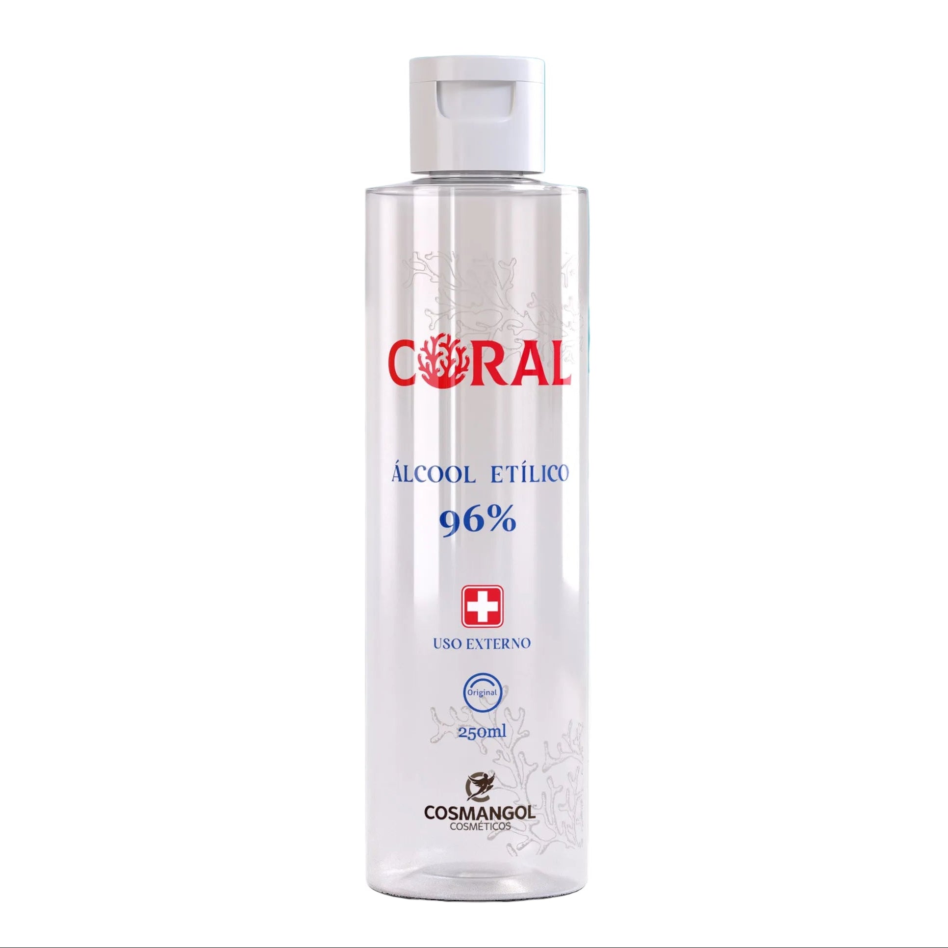 Coral Álcool Etílico 96% Antiseptic Solution 250ml