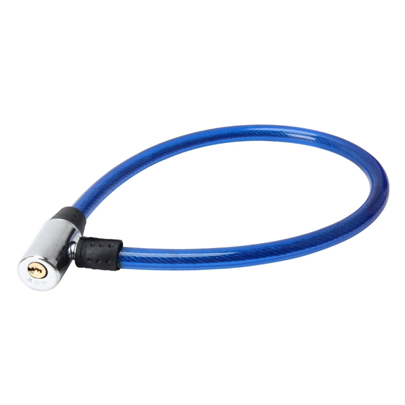 Generic Motorcycle Bike Anti-theft Lock with Keys Plastic Blue