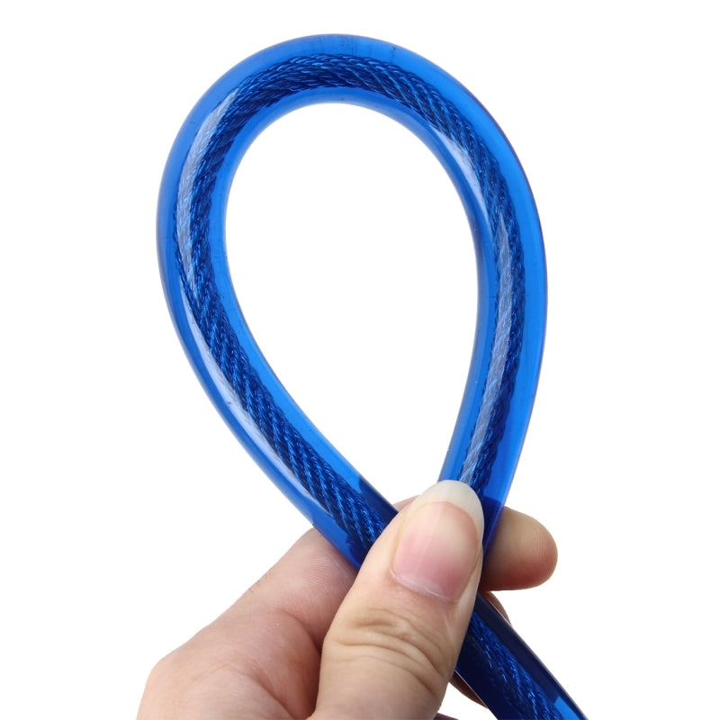 Generic Motorcycle Bike Anti-theft Lock with Keys Plastic Blue