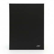 Firmo A4 Stapled Notebook 80 Sheets Lined with Margin Black