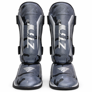 Caneleiras e Protetores de Peito do Pé ZT Sports – Camuflado Cinzento (Par) (AYD277-43)