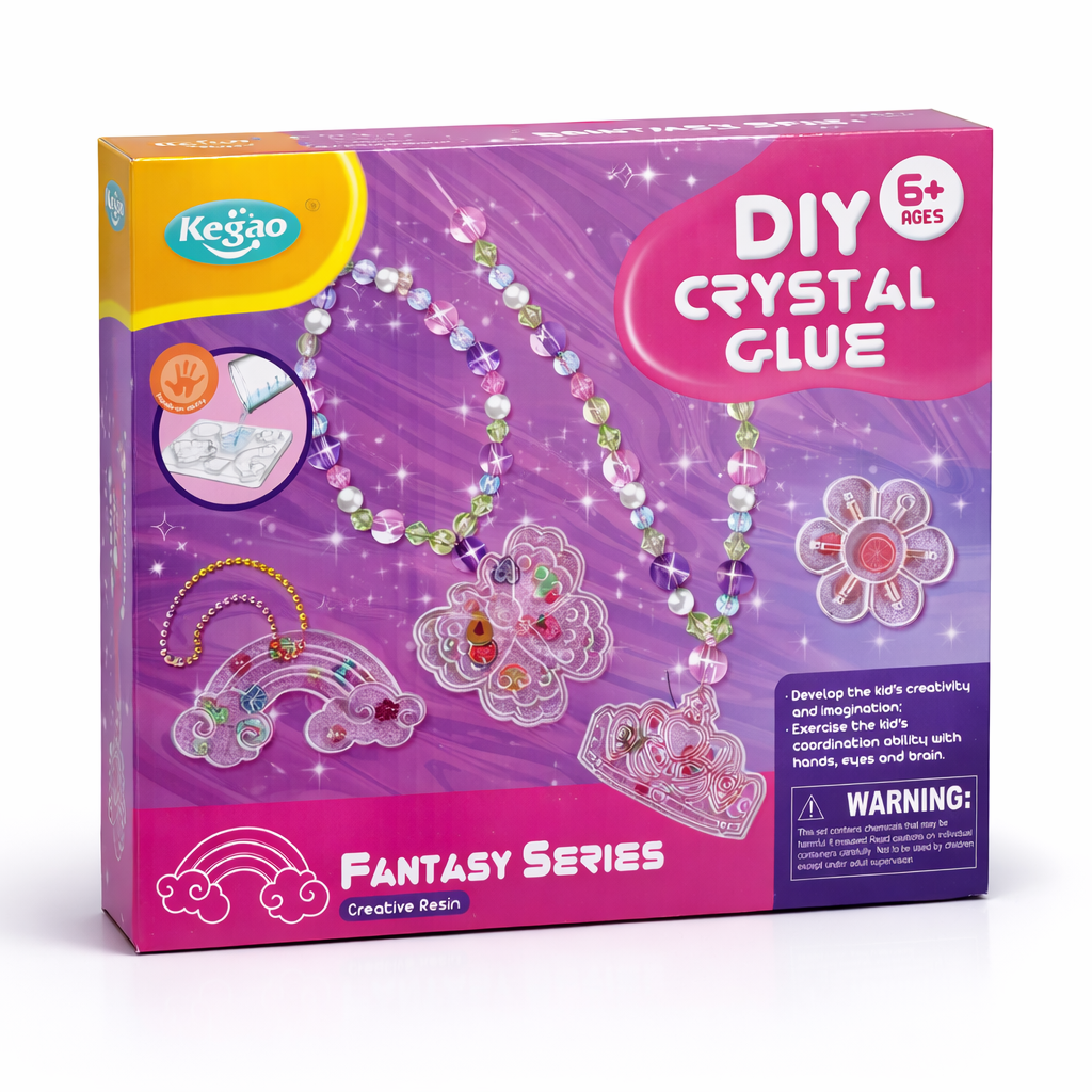 Kit de Artesanato de Joias de Cristal DIY – Conjunto de Resina Criativa para Crianças (6+) (AYC270-25)