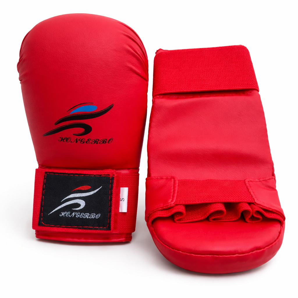 Luvas de Caratê Vermelhas – Proteção para Soco em Sparring (AYD321-3)