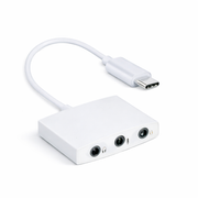 Adaptador Placa de Som USB-C – Divisor de Áudio para Auscultadores e Microfone de 3,5 mm (HiFi 7.1) (IT0074)