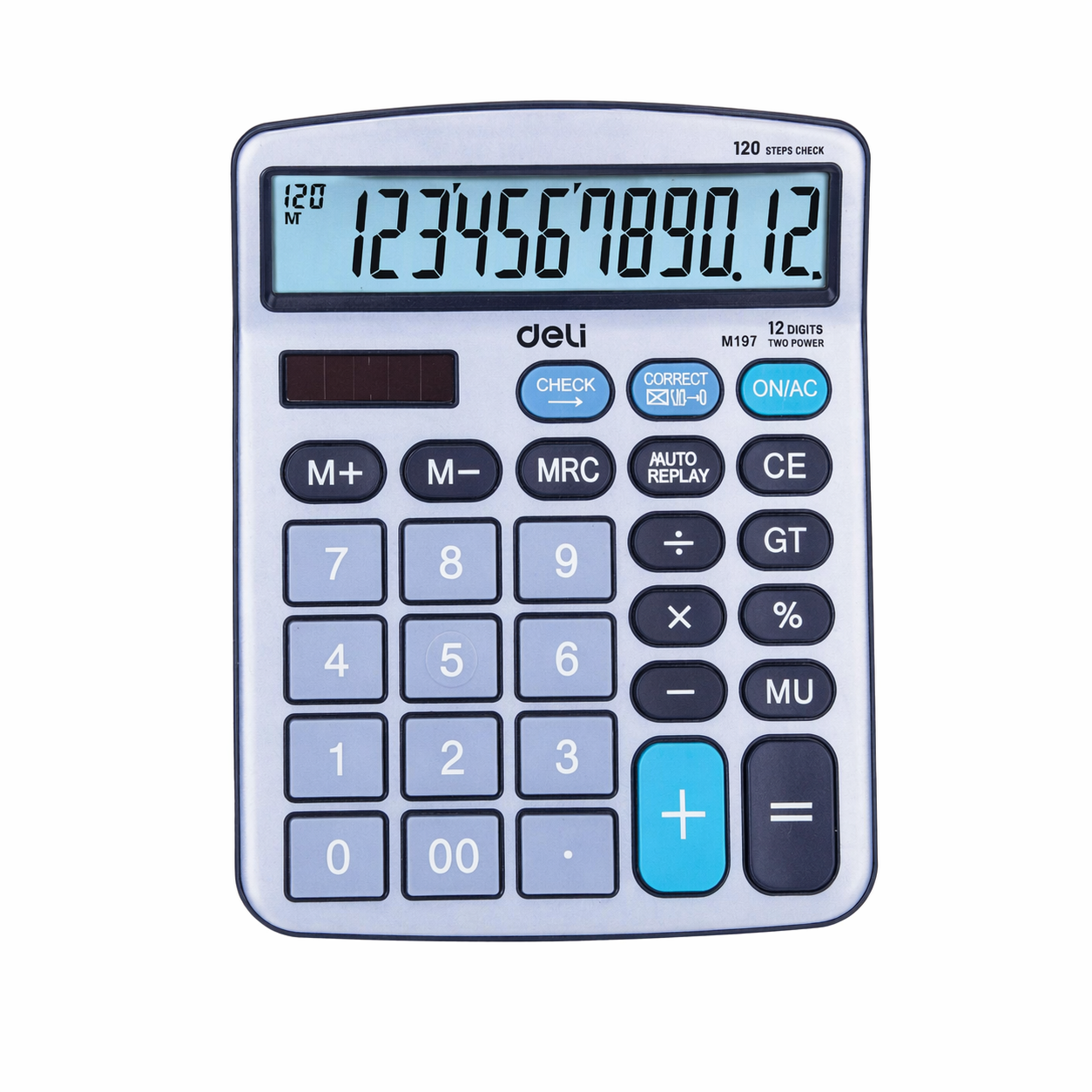Calculadora de Secretária Clássica Deli M197 de 12 Dígitos (AYC151-48)