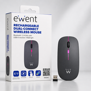 Rato sem Fios Recarregável Dual-Connect Ewent Modelo: EW3242 (8052101434248)