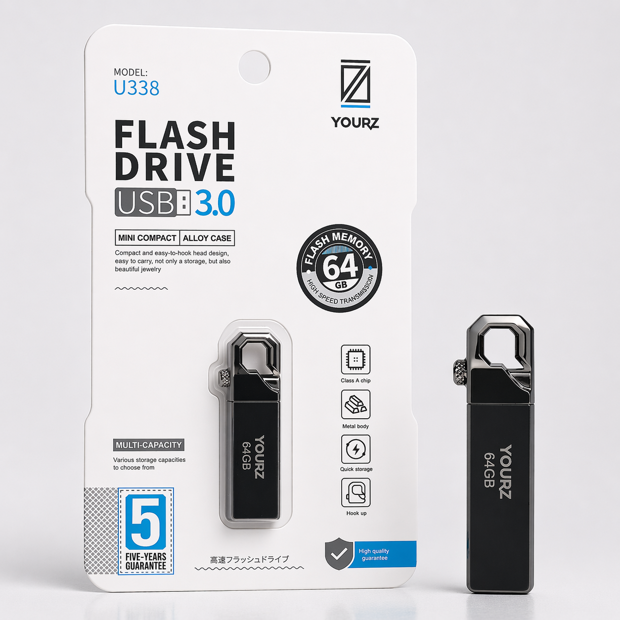 Pen Drive USB 3.0 YOURZ 64GB (Modelo U338) (AYD253-16)