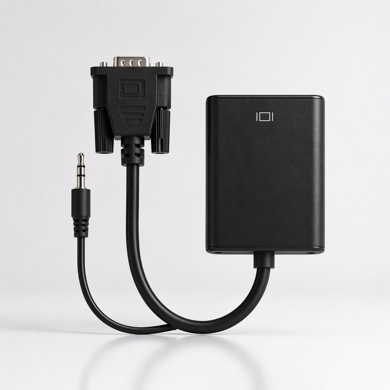 Adaptador Conversor HDMI para VGA com Suporte de Áudio (Full HD 1080p) (IT0008)