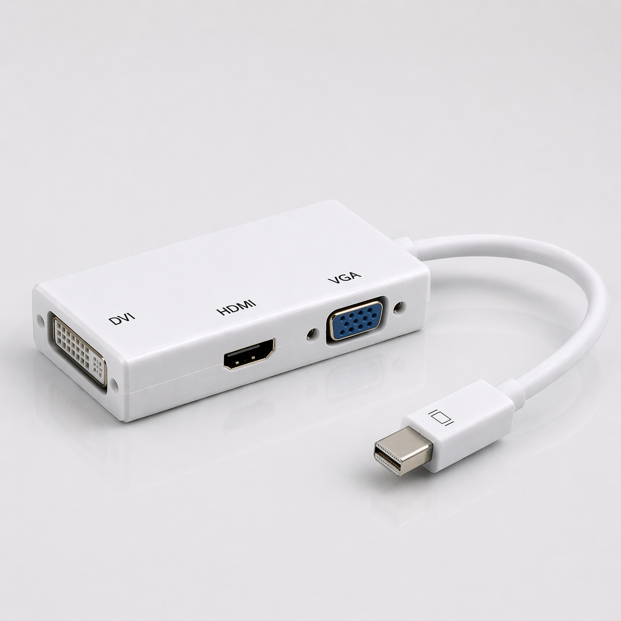 Adaptador multi-porta Mini DisplayPort para HDMI / VGA / DVI (IT0010)