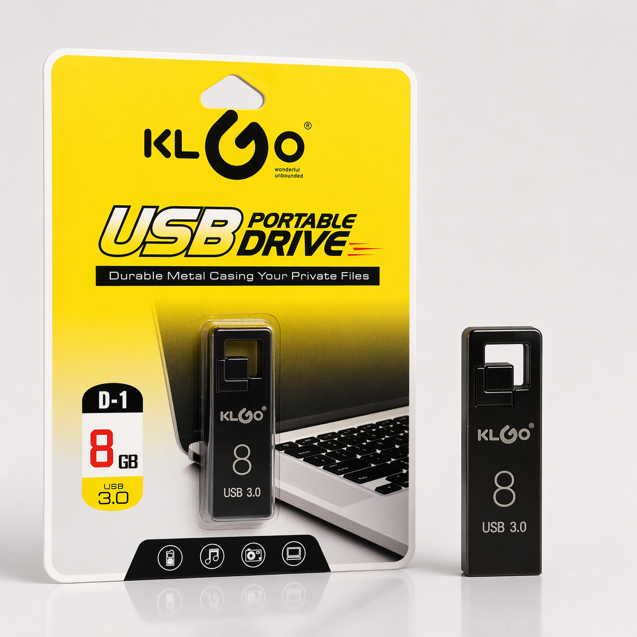Pen USB 3.0 Portátil KLGO D-1 – 8GB (IT0147)