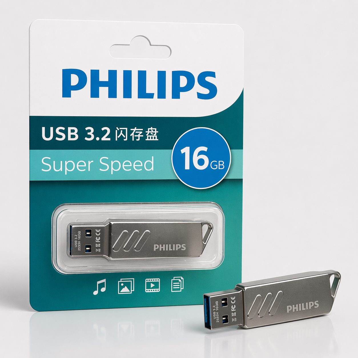 Pen Drive Philips USB 3.2 Super Speed – 16 GB (IT0172)