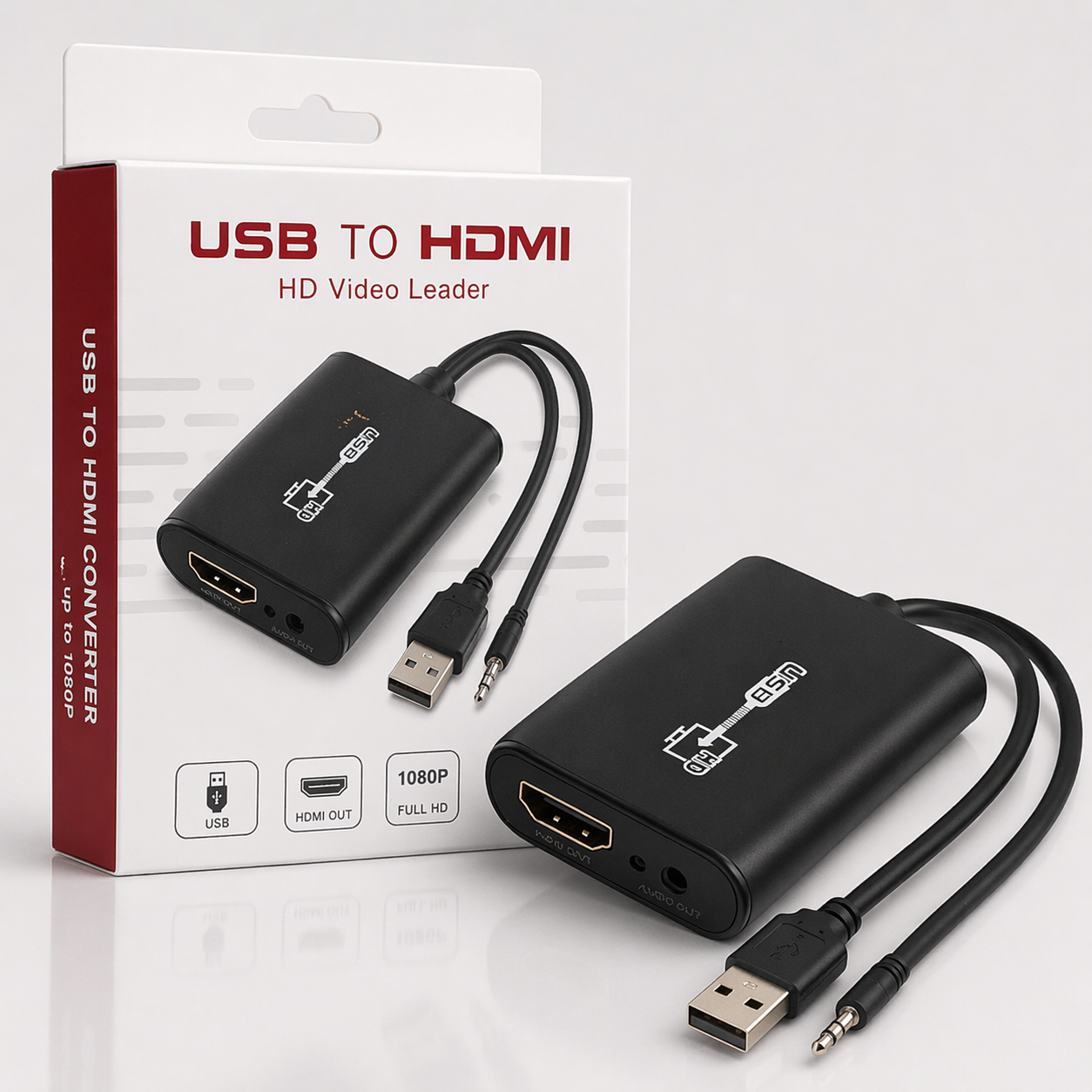 Adaptador Conversor de Vídeo USB para HDMI Full HD (1080P) (IT0015)