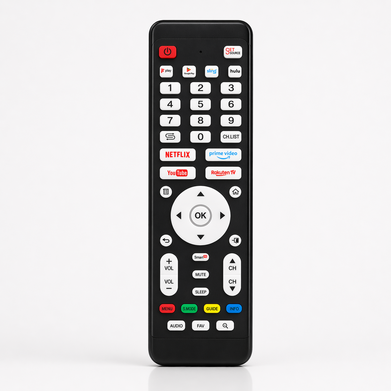 Comando Universal RM-024S+ para TVs LCD e LED (RM-024S)