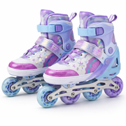 Patins em Linha Ajustáveis para Meninas – Edição Fantasia Brilhante (AYD320-29)