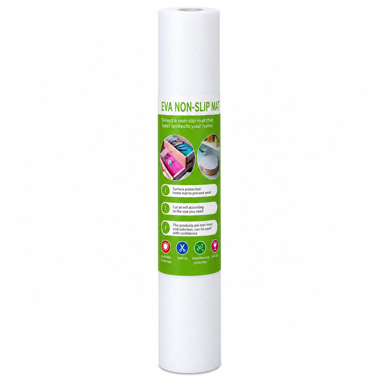 Tapete Antiderrapante EVA para Prateleiras – Forro Multiusos para Armários e Gavetas (30cm × 300cm)-AYD263-14