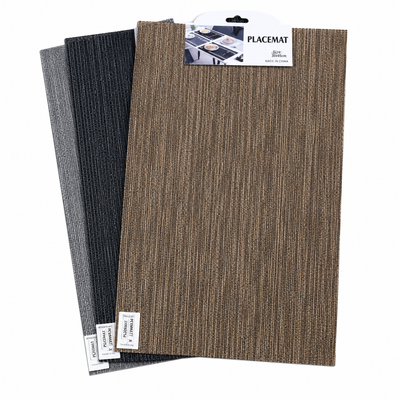 Individual de Mesa em PVC Entrançado Premium – Tapete de Mesa Resistente ao Calor (30 × 45 cm)-AYD263-17