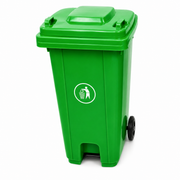 Contentor de Lixo para Exterior com Rodas e Tampa de 240L – Contentor de Resíduos de Grande Capacidade-AYD267-1