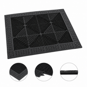 Tapete de Entrada Exterior Modular para Tráfego Pesado – Tapete de Chão Drenante Antiderrapante-AYD308-1/-2/-3