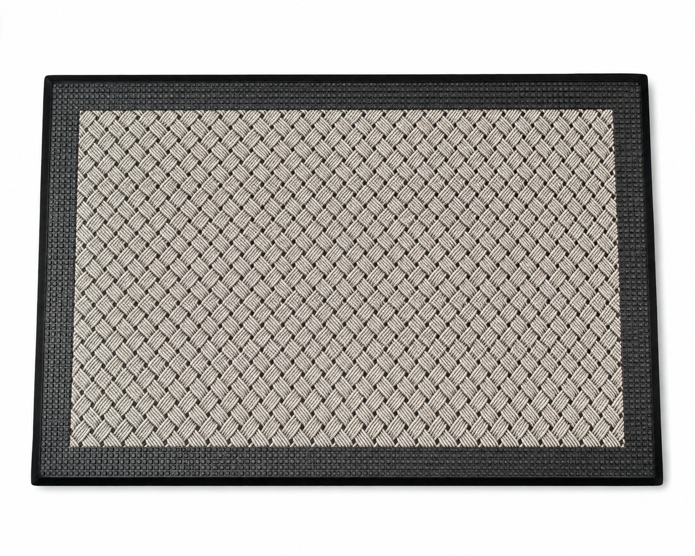 Capacho Premium Entrançado para Porta de Entrada – Tapete Antiderrapante para Interiores e Exteriores-AYD308-24