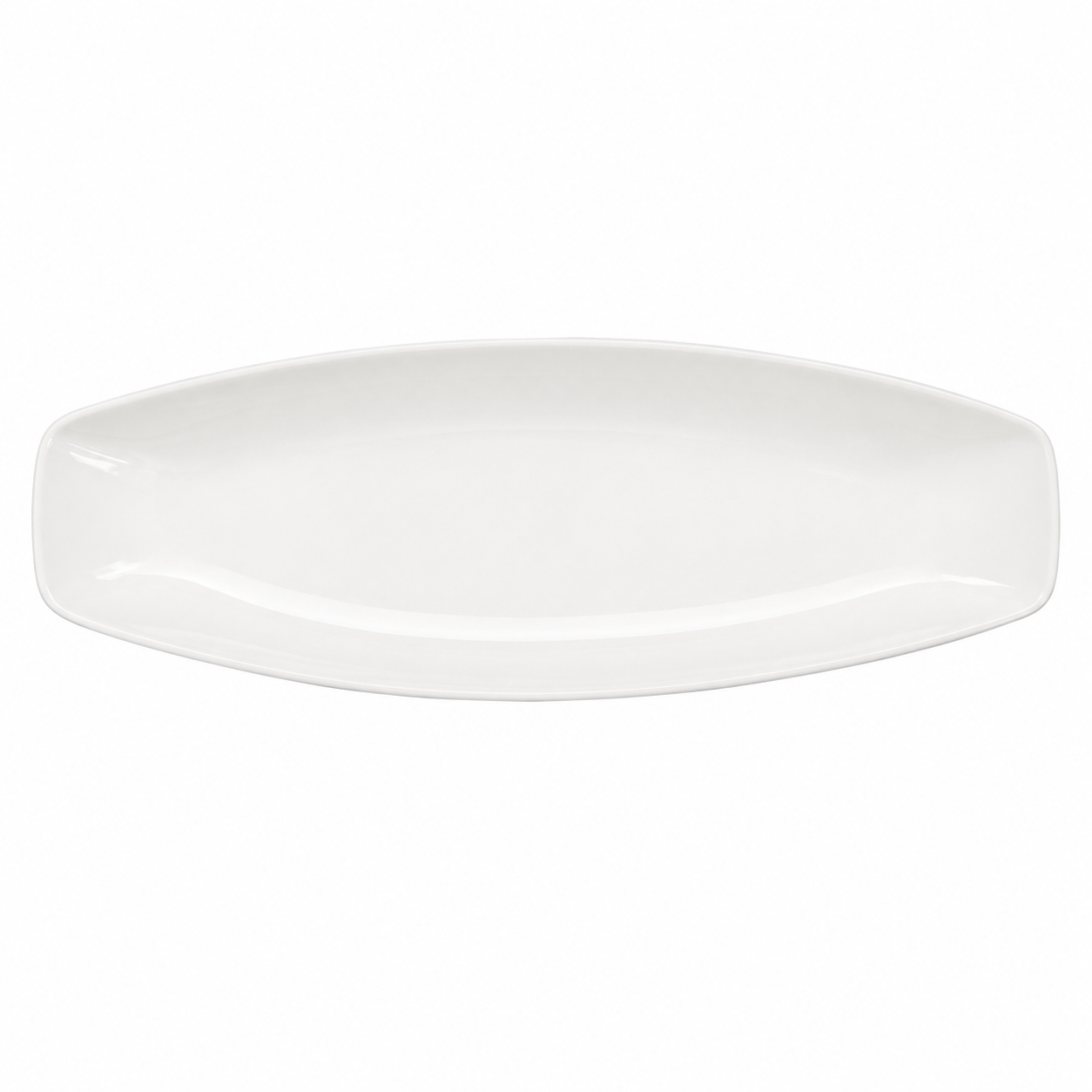 Travessa de Cerâmica Branca em Forma de Peixe, 30 cm - AYD245-106