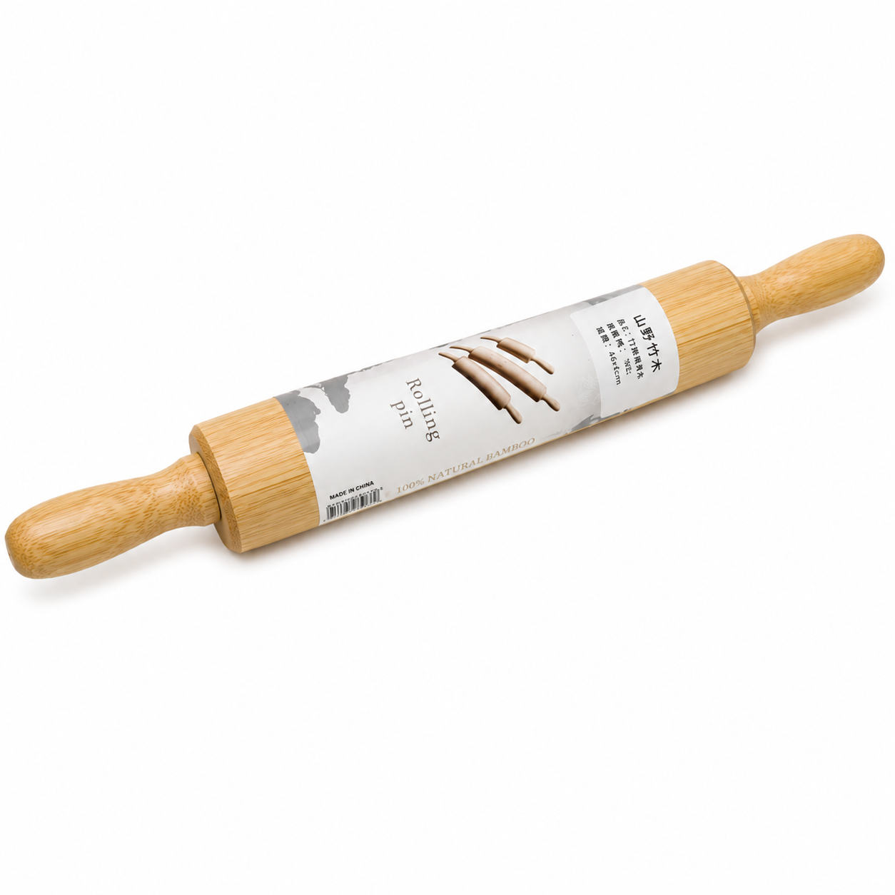 Rolo da Massa de Bambu - 43cm-AYD305-12