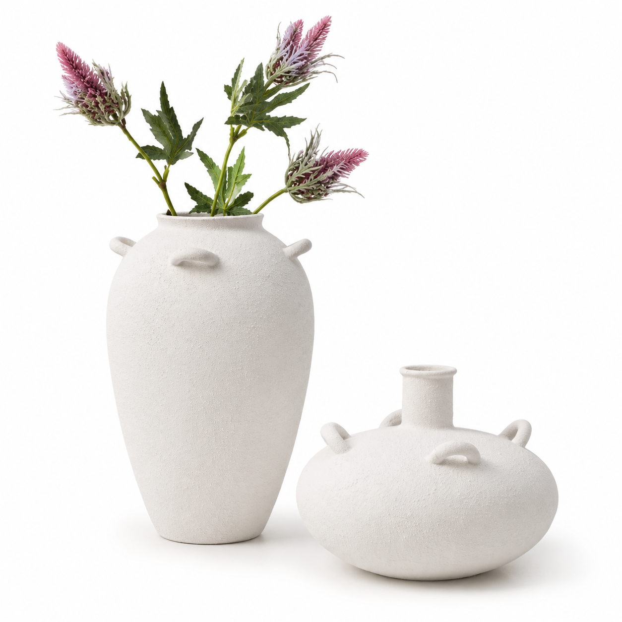 Conjunto de Jarros Decorativos em Cerâmica Moderna - AYD312-5/AYD312-6