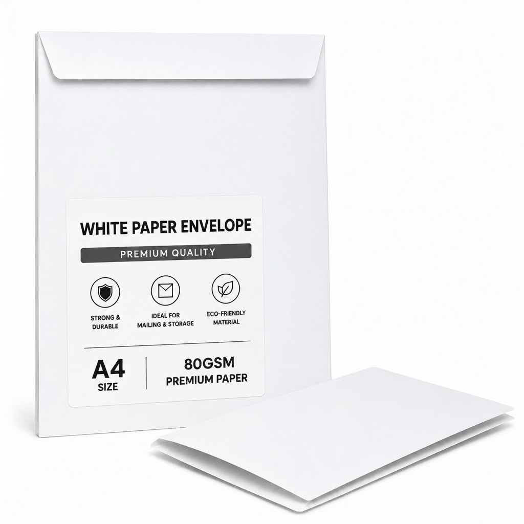 Envelope de Papel Kraft A4 Premium-EMB.50 PCS