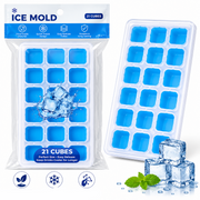 Bandeja de Gelo Premium com Tampa – Molde de Gelo de Fácil Libertação-AYD256-215