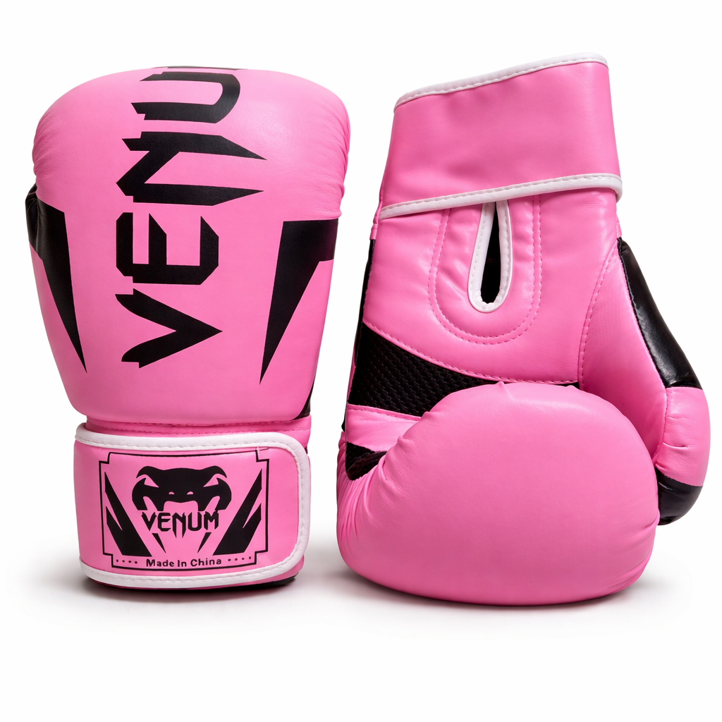 Venum Style Luvas de Boxe Cor-de-Rosa – Luvas de Treino e Sparring (Par) (AYD321-2)