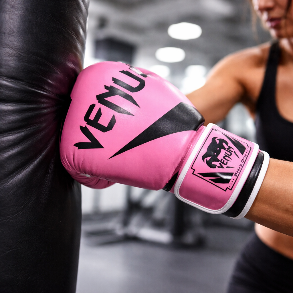 Venum Style Luvas de Boxe Cor-de-Rosa – Luvas de Treino e Sparring (Par) (AYD321-2)