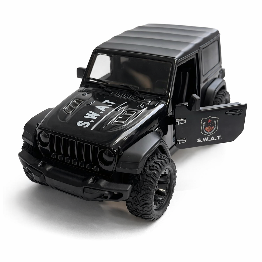 Carro de Brinquedo SWAT Off-Road para Crianças – Modelo SUV Tático Preto (AYC315-22)