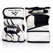Luvas de MMA Brancas e Pretas – Luvas Profissionais de Treino e Combate (AYD277-8)