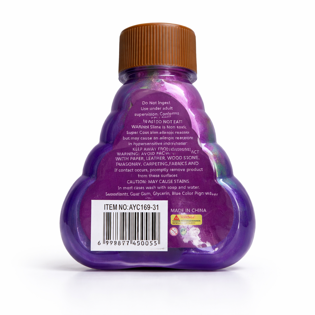 Unicorn Magic Glitter Slime – Brinquedo Divertido Colorido e Elástico para Crianças (Maiores de 5 Anos) (AYC169-31)
