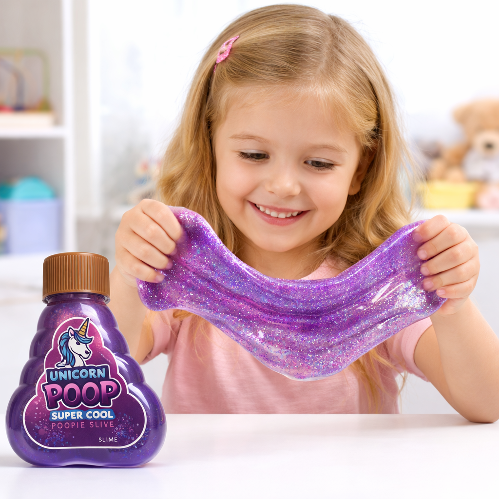 Unicorn Magic Glitter Slime – Colorful Stretchy Kids Fun Toy (Ages 5+) (AYC169-31)