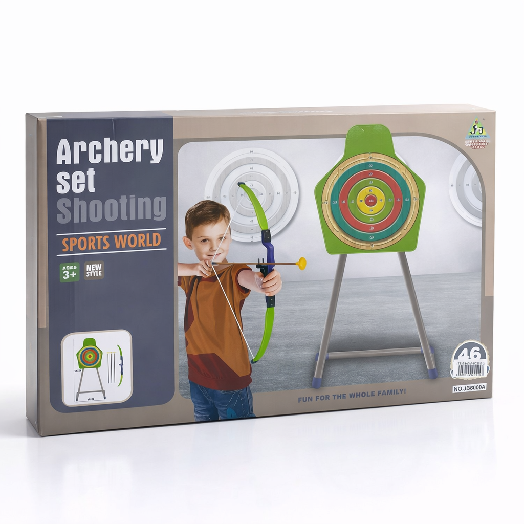 Conjunto de Tiro com Arco para Crianças com Suporte de Alvo – Brinquedo Desportivo Divertido (AYC318-1)