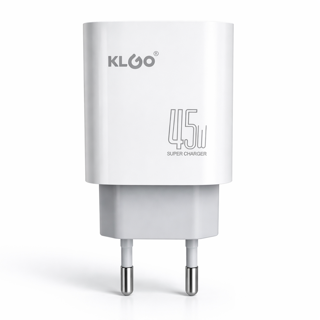 Carregador Rápido KLGO 45W – Adaptador Carregador USB-C Super (Série Premium) (AYC336-7)