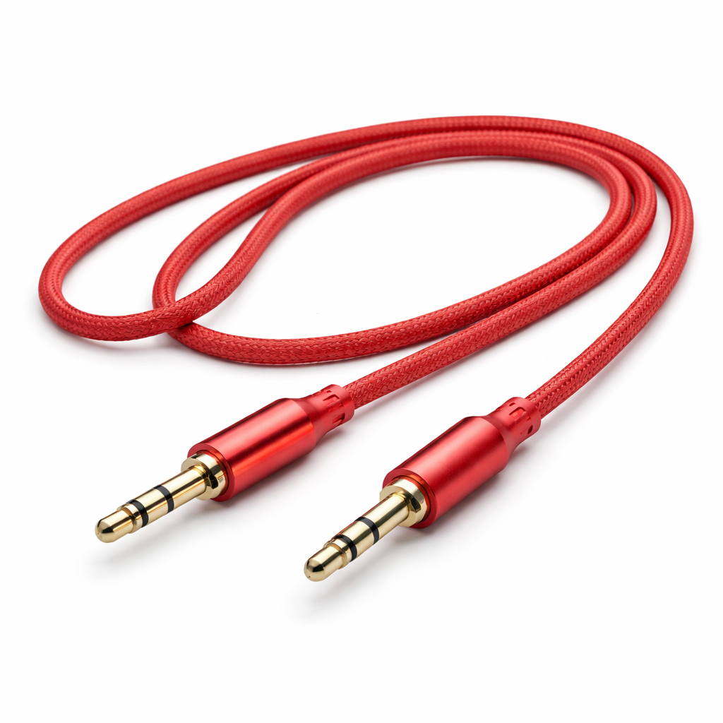Cabo de Áudio AUX Premium de 3,5 mm – Cabo Stereo Trançado (CAB0010)