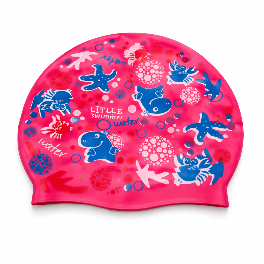 Touca de Natação de Silicone para Crianças – Design Oceânico Adorável (À Prova de Água e Confortável) (AYD273-51)